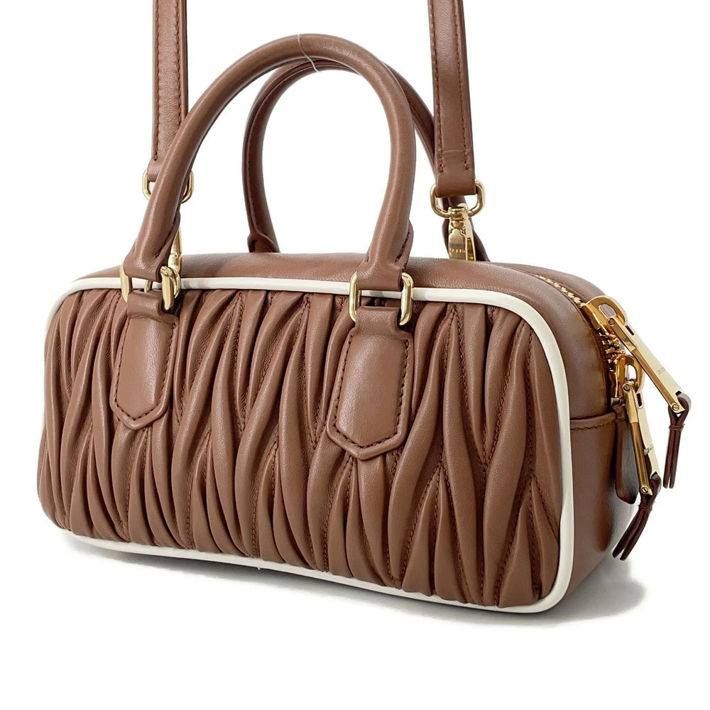 Miu Miu Arcadi Bag Shoulder Regular Handbag Leather Black